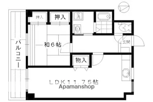 パルシティ久我【3階】の間取り