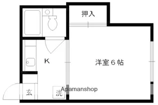 みつまるマンション【305号室】の間取り