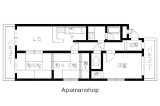 ラポート柳田【302号室】の間取り