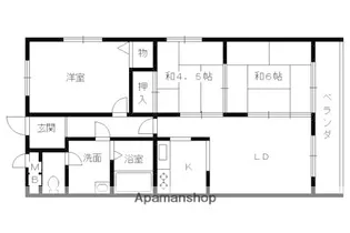ラポート宇治川【2階】の間取り