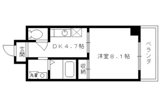 レクサス深草1号館(ベルヴィ56)【107号室】の間取り