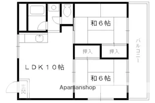 エバーグリーン宇治弐番館【2階】の間取り