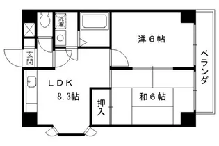 ポルテ・やました【5階】の間取り