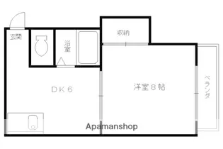 メゾン桃栄【1階】の間取り