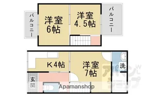 京都府京都市山科区東野舞台町【一戸建】の間取り