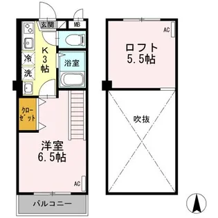 イーストビューヤサカ【3階】の間取り