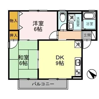 ハイカムール八科 B棟【1階】の間取り