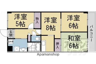 コトーハイツ伏見稲荷 A棟【A403号室】の間取り