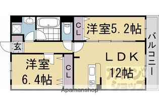 PLUM OWL II【1階】の間取り