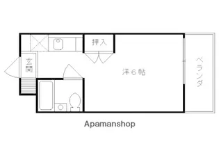 プレステージ御陵【407号室】の間取り