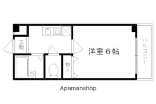 パステル椥辻【102号室】の間取り