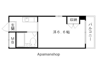 ネオパルマ【202号室】の間取り