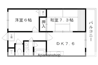 ミレニアム加納【2階】の間取り