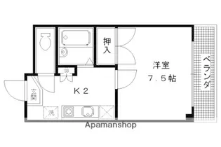 エクセルシャトー【102号室】の間取り