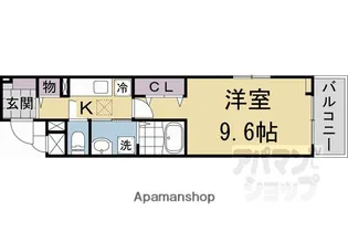 フリージア【101号室】の間取り