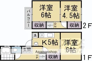 京都府京都市伏見区醍醐外山街道町【一戸建】の間取り
