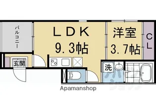 Smart Tree 伏見【1階】の間取り