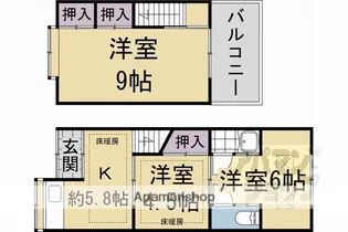 京都府京都市伏見区醍醐槇ノ内町【一戸建】の間取り