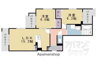 メゾン・ド・エフ【2階】の間取り