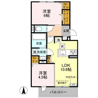 Bell soar【1階】の間取り