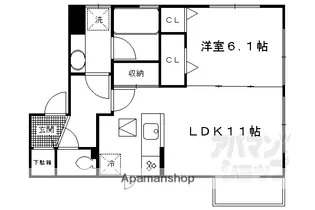 コーポ大敬3 B棟【2階】の間取り