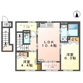 コラソン江戸町【2階】の間取り