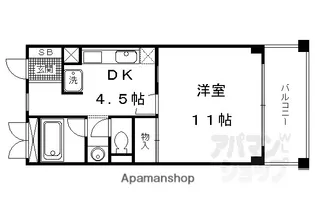 K&Cプラザ【504号室】の間取り