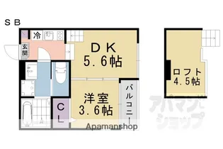 (仮称)音羽中芝町【103号室】の間取り
