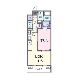 グランウエスト・J【1階】の間取り