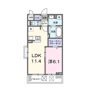 グランウエスト・J【2階】の間取り