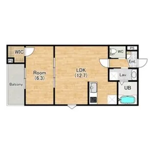 ココングランジュール伏見黒茶屋町【0202号室】の間取り