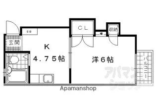 JACKY’S HOUSE【west号室】の間取り