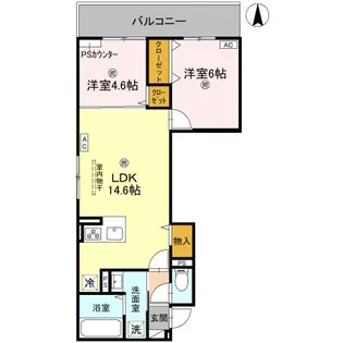 GRAMM北浜【303号室】の間取り