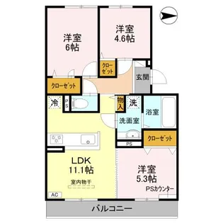 サウス・レジデンス菱川【305号室】の間取り