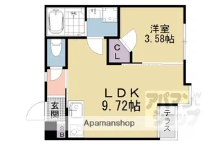 PORTOFINO六地蔵【1階】の間取り