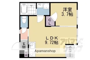 PORTOFINO六地蔵【2階】の間取り