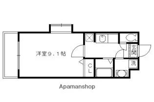 メゾン・ハーモニー【1D号室】の間取り