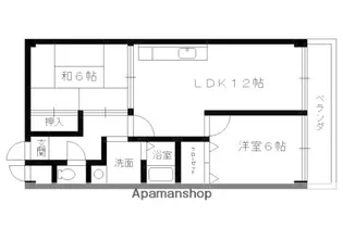 パレス金ヶ原【2階】の間取り