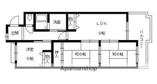 乾マンション【304号室】の間取り