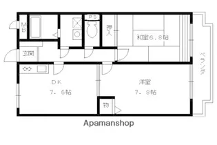 エトワールサカモト【3階】の間取り