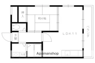 ハイツ中川【103号室】の間取り