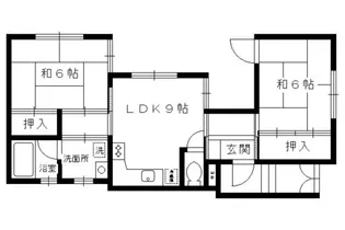 2DKの間取り画像