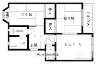 コーポ春田【101号室】の間取り