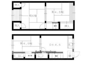 明星荘【3号室】の間取り