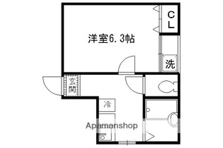 Nスクエア【206号室】の間取り