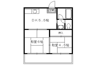 カサボニータ淀【1階】の間取り
