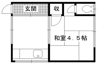 1Kの間取り画像
