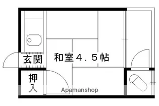 若竹荘【7号室】の間取り
