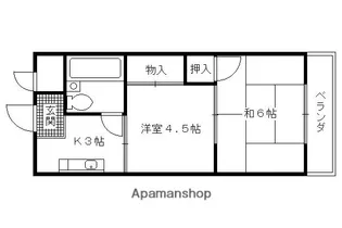 エクセレント西山【303号室】の間取り