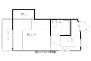 グリシーヌ丹波橋【3階】の間取り